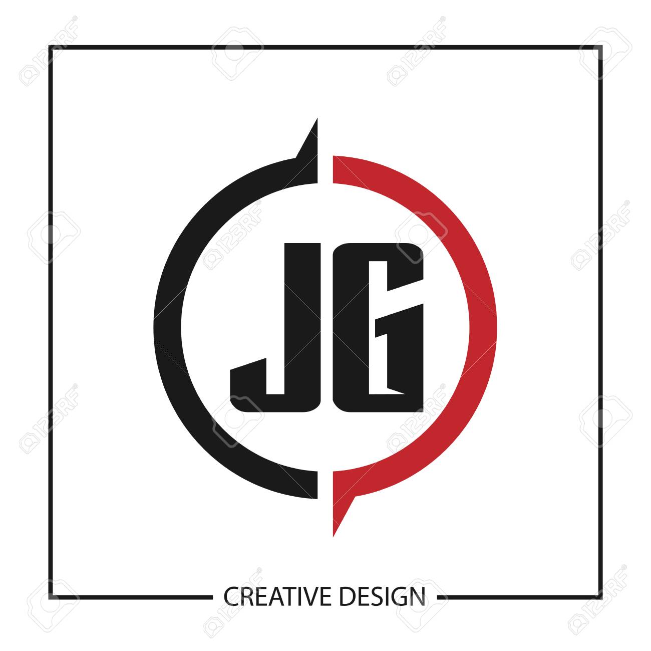 Initial Letter Jg Logo Template Design Royalty Free Cliparts Vectors And Stock Illustration Image