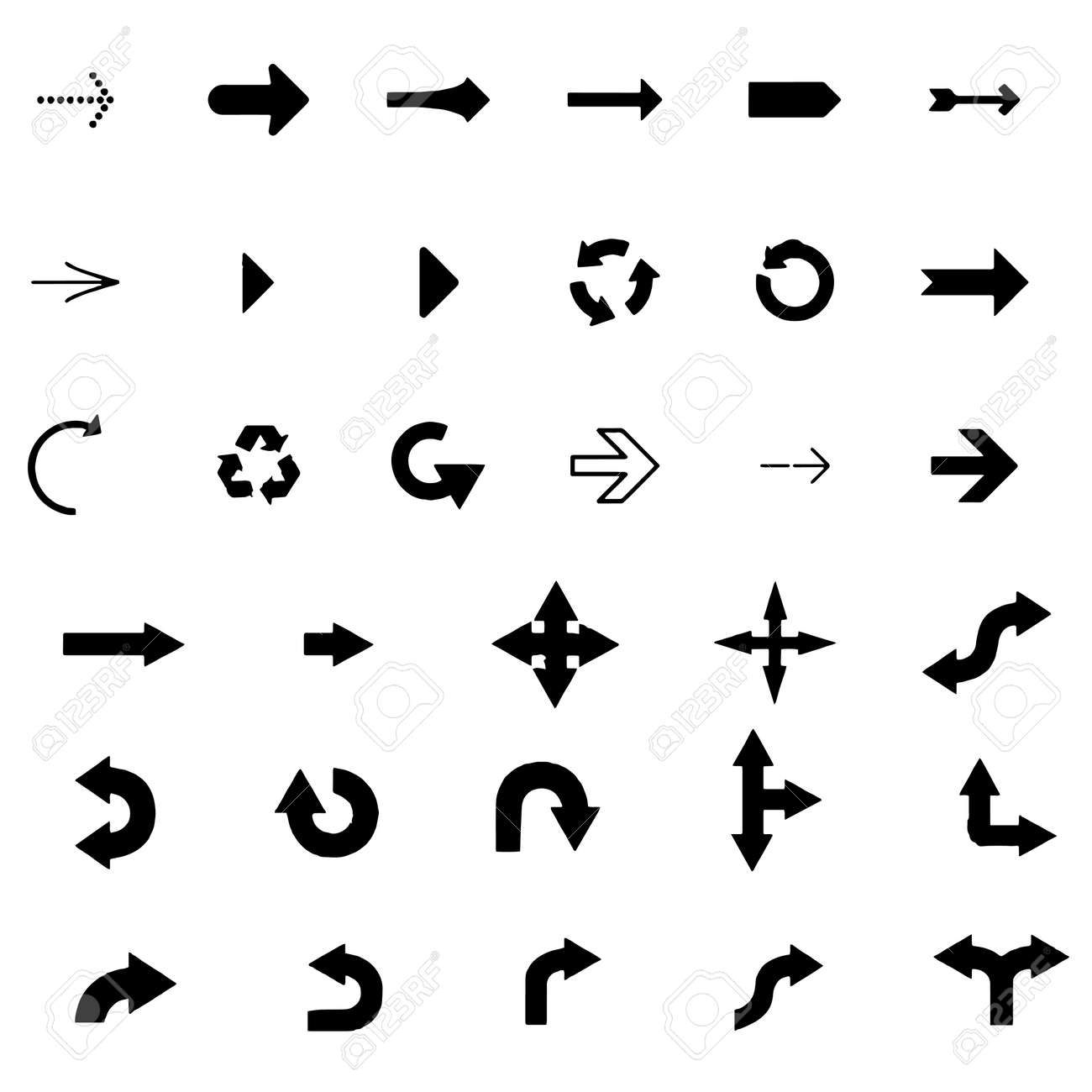 Arrows vector collection on a white background - 152029252 Arrows vector collection on a white background - 152029252