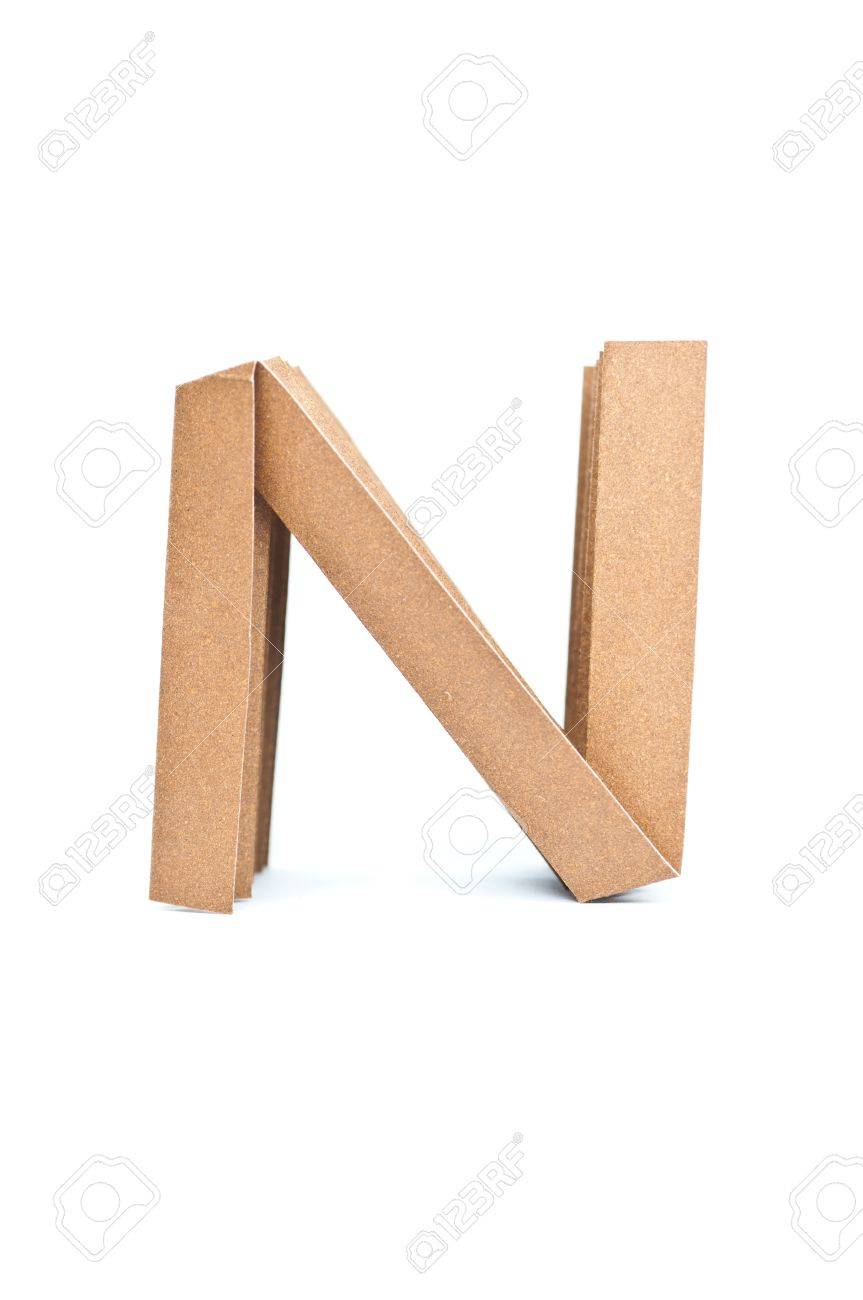 N-Origami alphabet letters recycled paper craft fold. - 15996651 N-Origami alphabet letters recycled paper craft fold. - 15996651