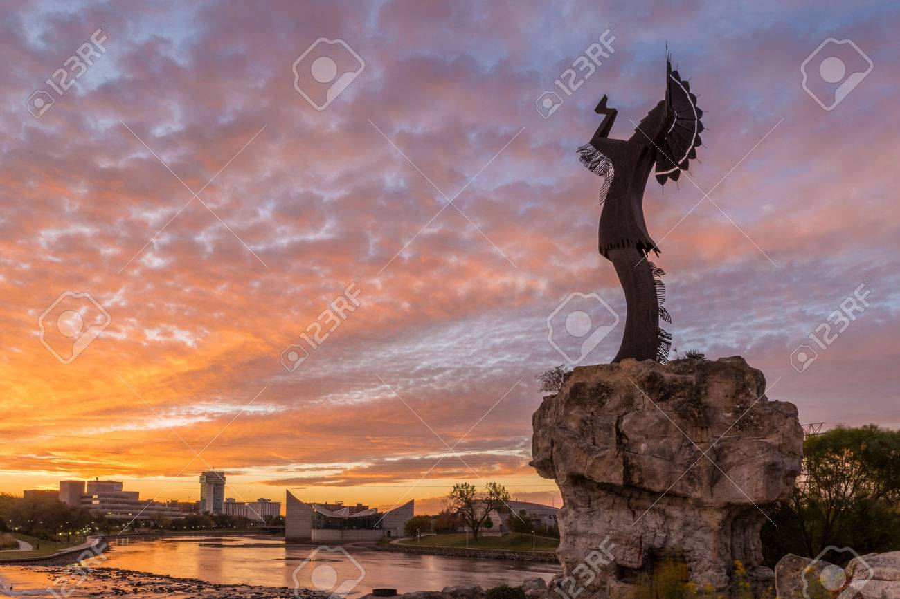 Keeper of the Plains in Wichita, Kansas. - 66975179 Keeper of the Plains in Wichita, Kansas. - 66975179