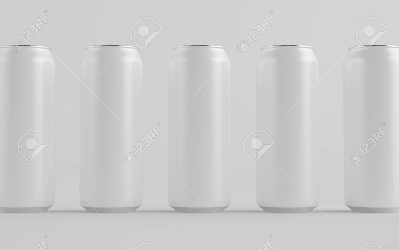 Download 16 Oz 500ml Aluminium Can Mockup Multiple Cans Blank Label Stock Photo Picture And Royalty Free Image Image 147137962