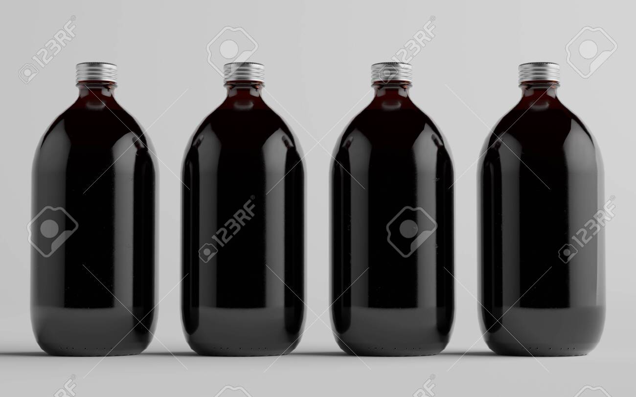 Download Cold Brew Coffee Amber Brown Large Glass Bottle Packaging Mockup Stock Photo Picture And Royalty Free Image Image 149395415