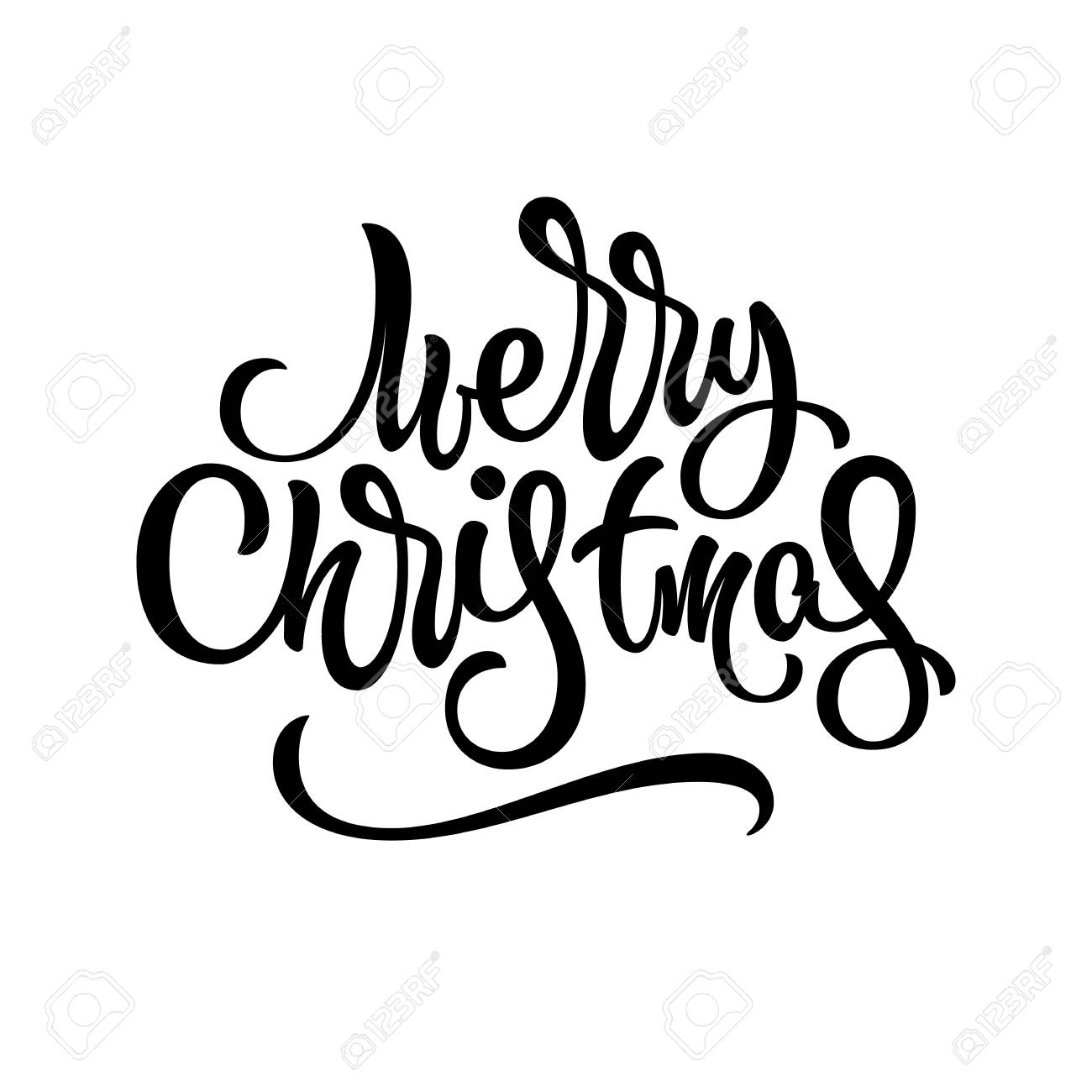 メリー クリスマス クリスマスは 手書き文字 ロゴ バナー ラベル はがき 招待状 印刷 ポスター Web プレゼンテーションの明るい背景と書道とバッジします ベクトルの図 のイラスト素材 ベクタ Image