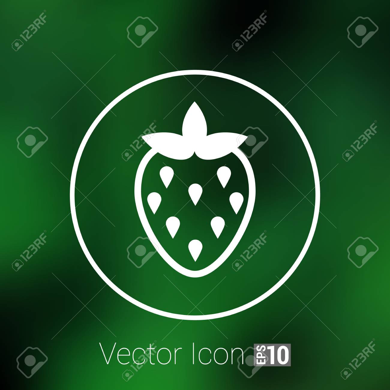 vector monochrome illustration of strawberries logo food royalty logo food