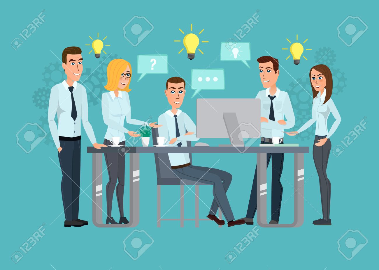 business professional work team meeting office teamwork planning how do you work in a team