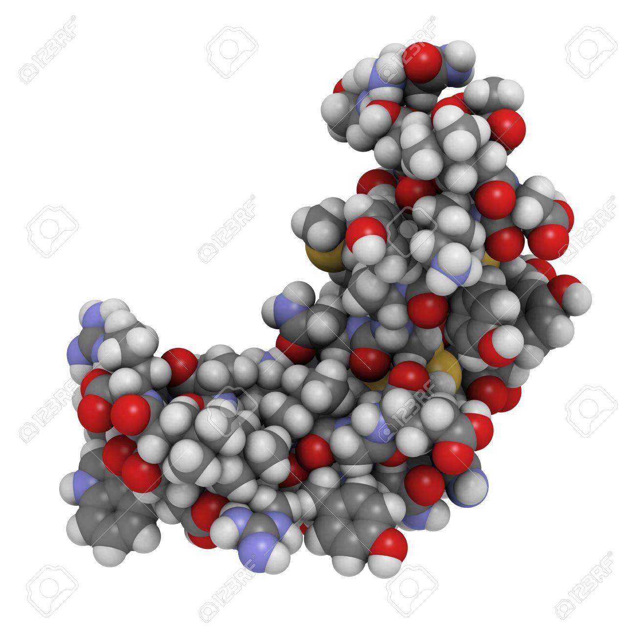 ひと上皮成長因子 Hegf の化学構造 の写真素材 画像素材 Image