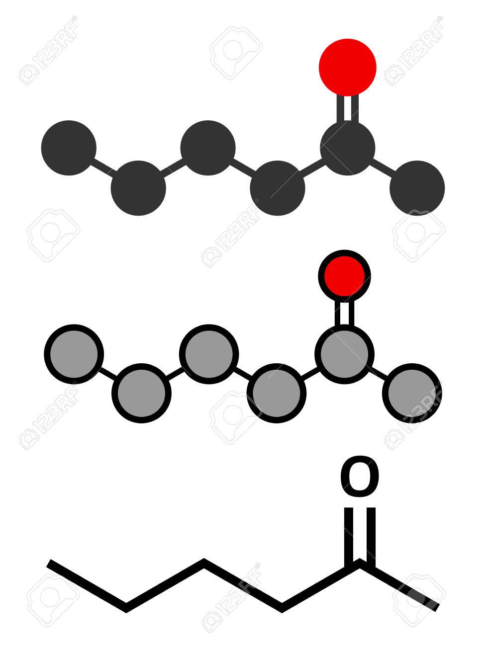 Methyl Butyl Ketone (MBK, 2-hexanone) Solvent Molecule. Stylized 2D  Renderings And Conventional Skeletal Formula. Royalty Free SVG, Cliparts,  Vectors, and Stock Illustration. Image 50442506., image size:977x1300