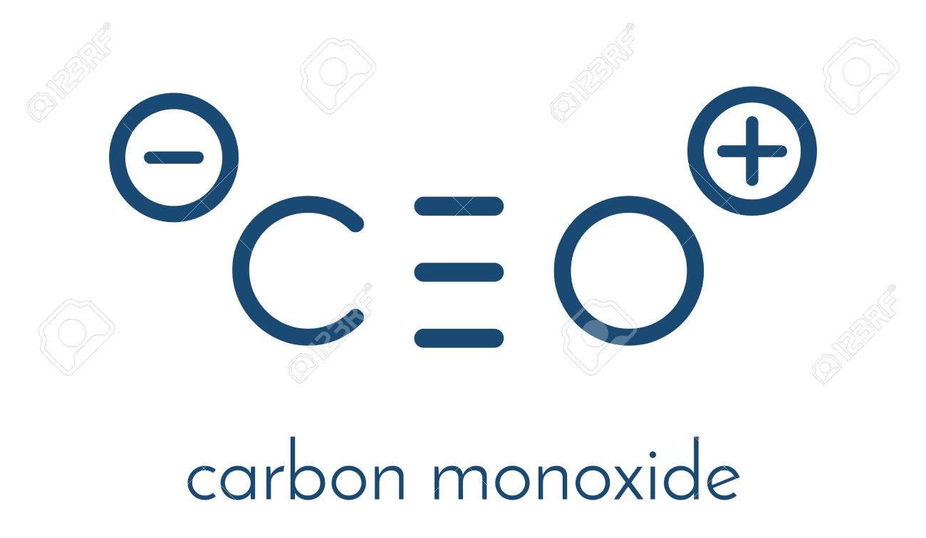 Carbon Monoxide Co Toxic Gas Molecule Carbon Monoxide Poisoning Frequently Occurs Due To Malfunctioning Fuel Burning Home Appliances Skeletal Formula Royalty Free Cliparts Vectors And Stock Illustration Image 85870817