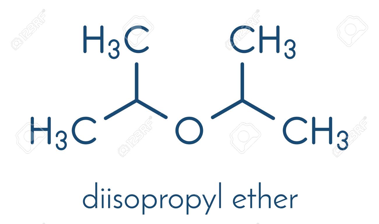 ジイソプロピル エーテル化学溶媒分子 骨格式 のイラスト素材 ベクタ Image 88184612