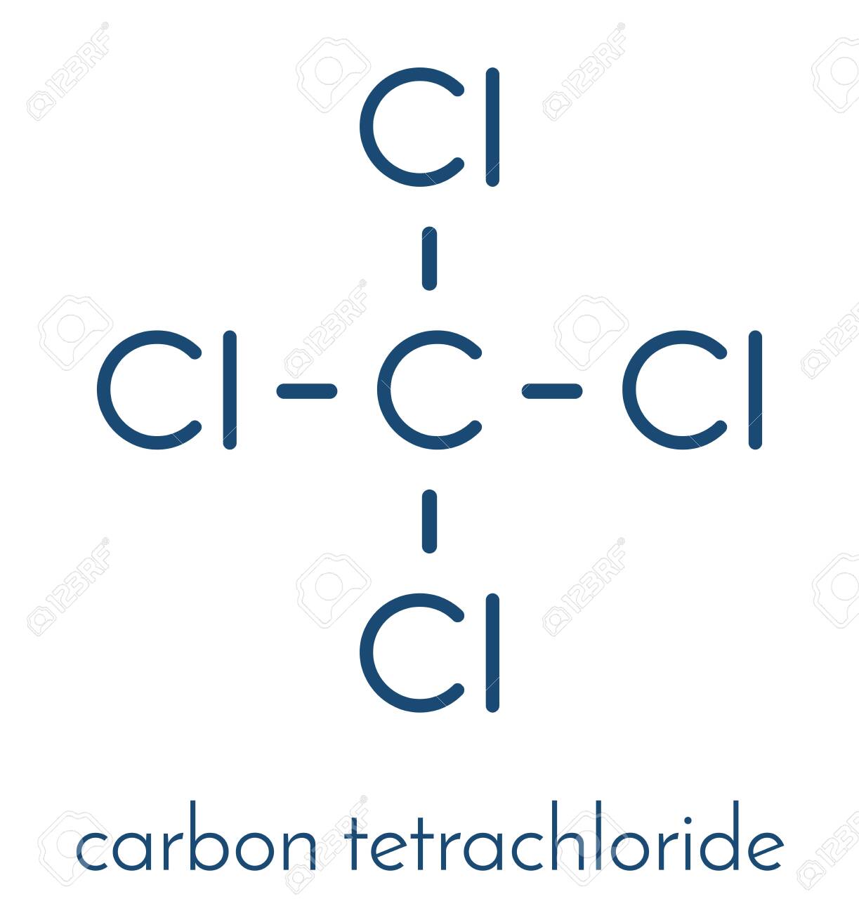 Carbon Tetrachloride Tetrachloromethane Solvent Molecule Skeletal Royalty Free Cliparts Vectors And Stock Illustration Image 149275890