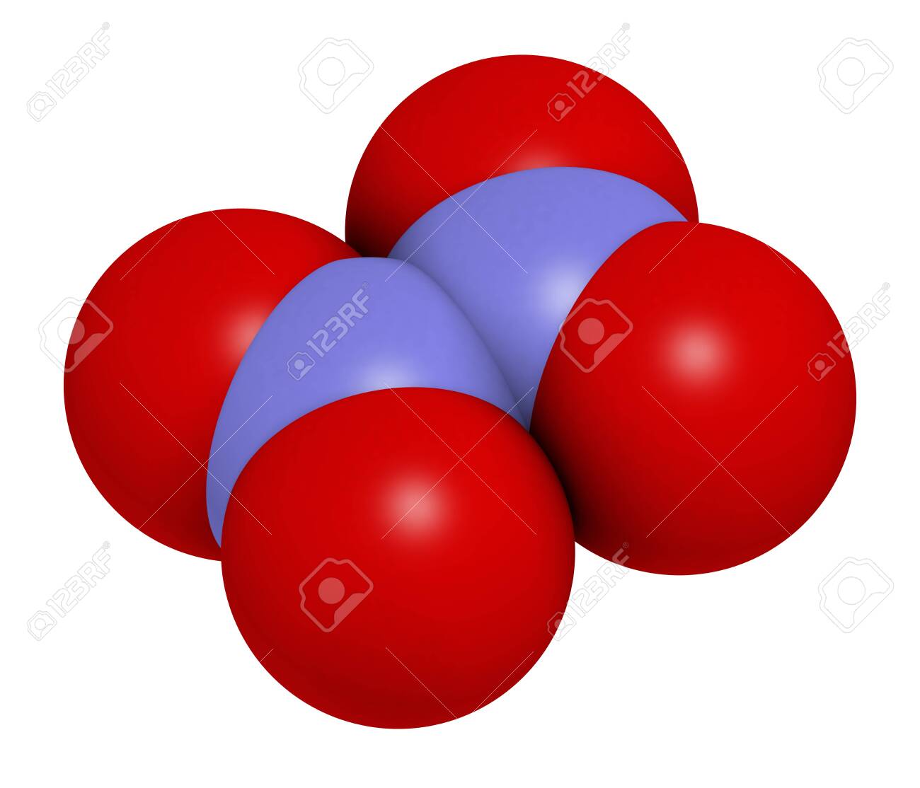 Nitrogen Tetroxide (dinitrogen Tetroxide, N2O4) Rocket Propellant Molecule.  3D Rendering. Atoms Are Represented As Spheres With Conventional Color  Coding: Nitrogen (blue), Oxygen (red). Stock Photo, Picture And Royalty  Free Image. Image 149326609.