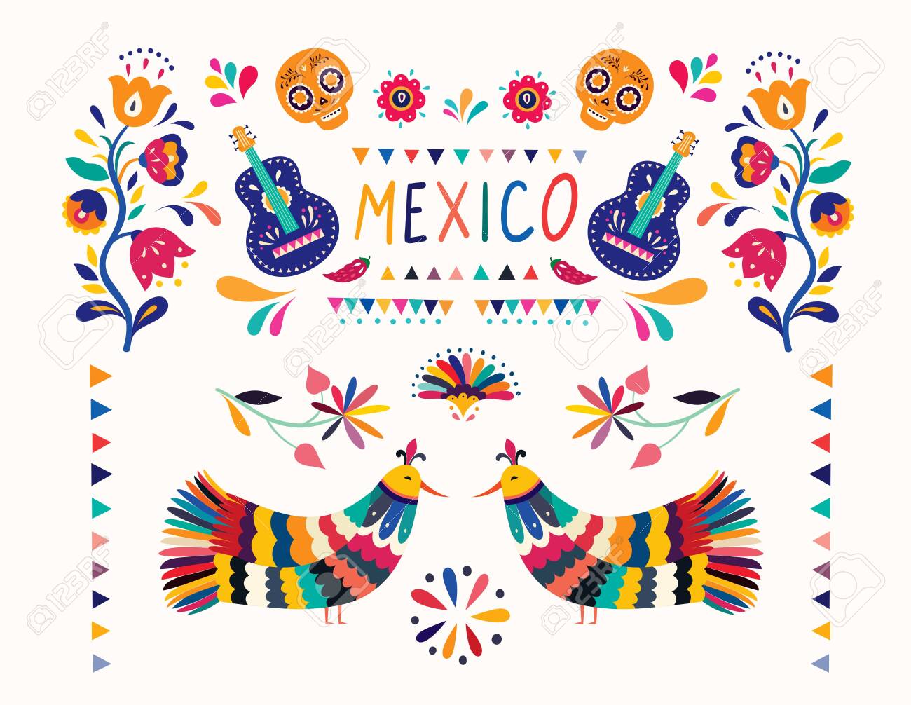 Stylish Artistic Mexican Decor For Mexican Holiday Cinco De Mayo