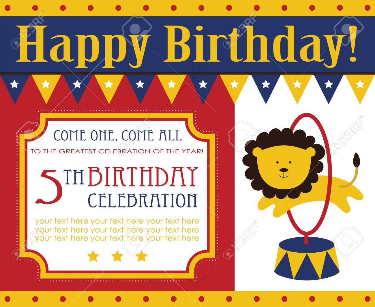 kid birthday invitation