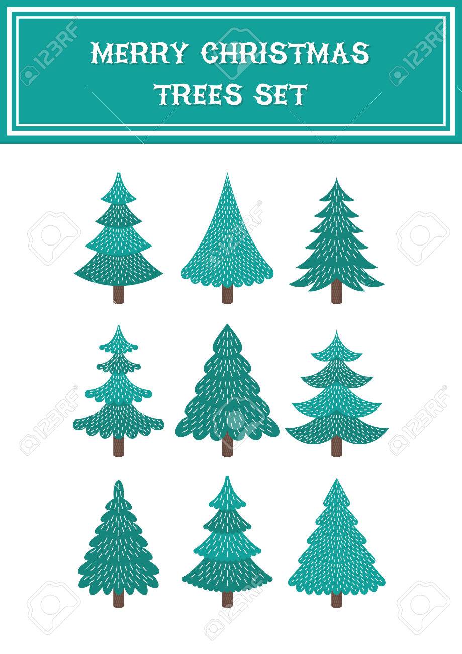 クリスマス ツリー白で隔離のかわいいセットです ベクトルの図 のイラスト素材 ベクタ Image クリスマス ツリー白で隔離のかわいいセットです ベクトルの図 のイラスト素材 ベクタ Image