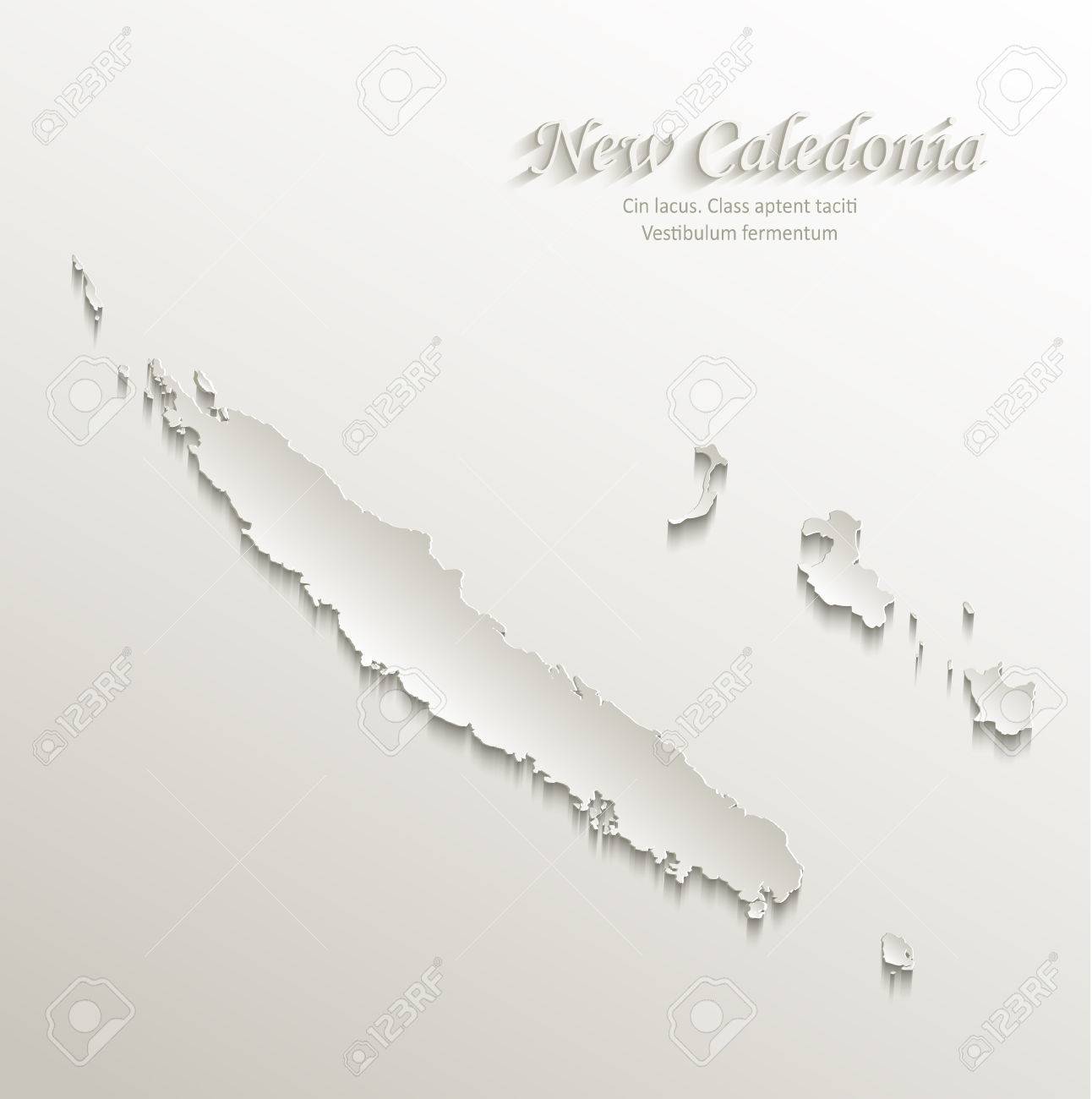 Nouvelle Caledonie Carte Papier Carte 3d Naturelle Clip Art Libres De Droits Vecteurs Et Illustration Image