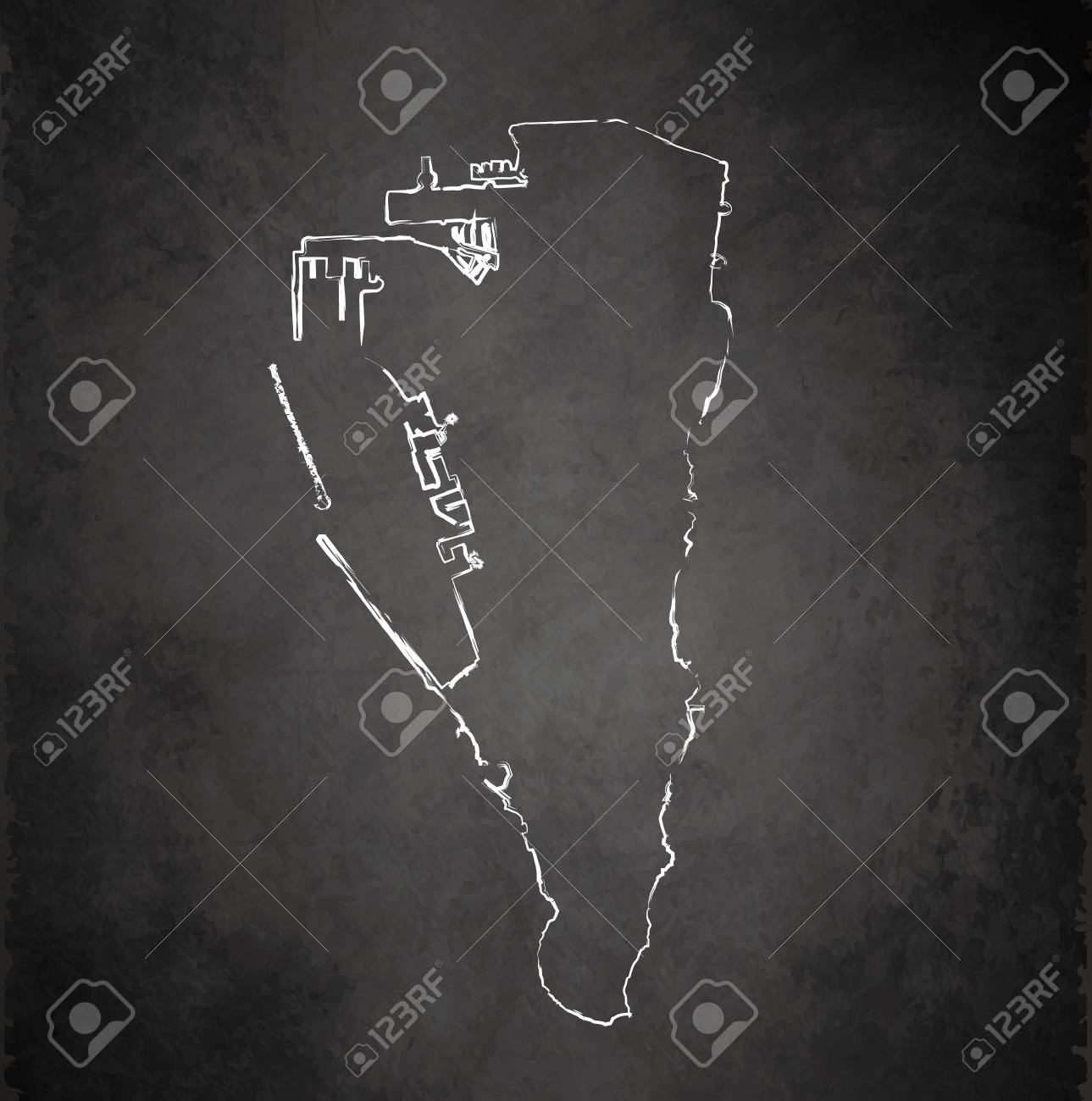 gibraltar maps blackboard chalkboard raster stock photo picture and