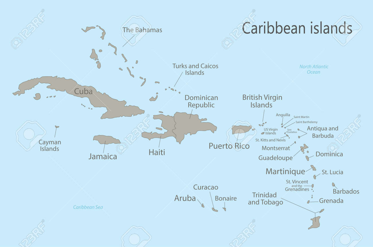 Caribbean Islands Map With Names Vector Royalty Free SVG, Cliparts, Vectors, and Stock Illustration. Image 182186433. caribbean-islands-map-with-names-vector-royalty-free-svg-cliparts-vectors-and-stock-illustration-image-182186433