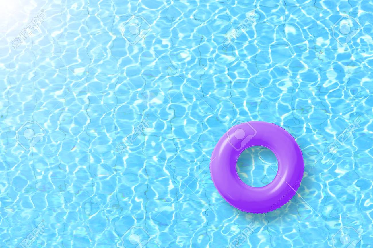 purple pool float