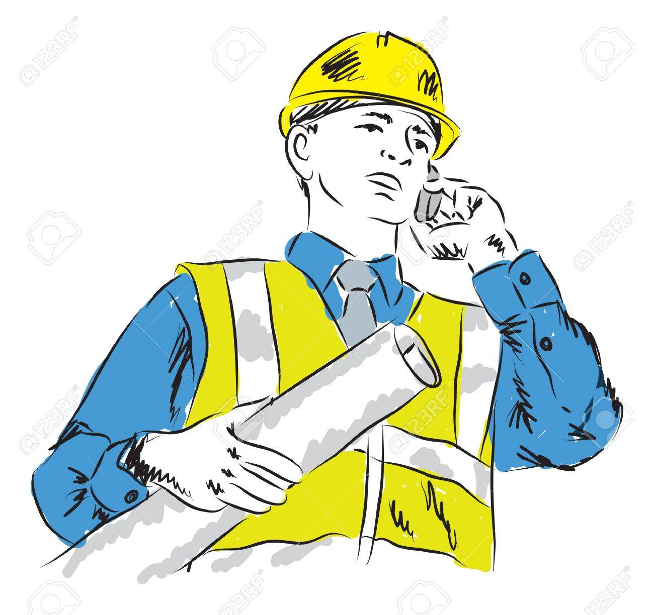 建築家 4 イラスト のイラスト素材 ベクタ Image