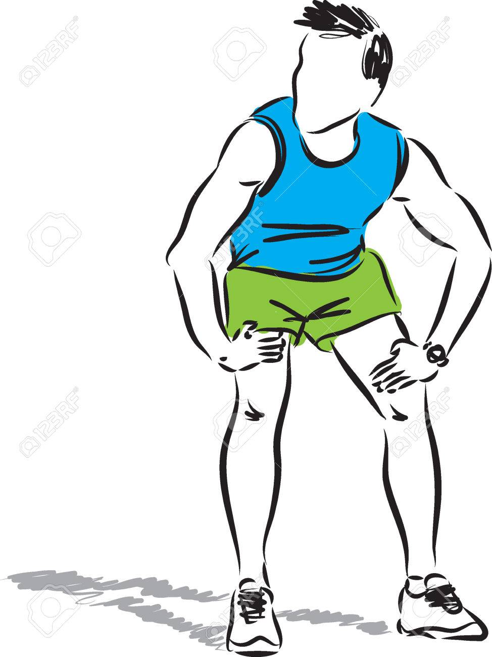 Tired Man Runner Illustration Royalty Free SVG, Cliparts, Vectors, and  Stock Illustration. Image 70554337., image size:974x1300