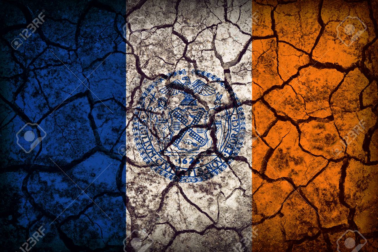 New York City New York Flag Pattern On Crack Soil Texture Retro Stock Photo Picture And Royalty Free Image Image 43542287