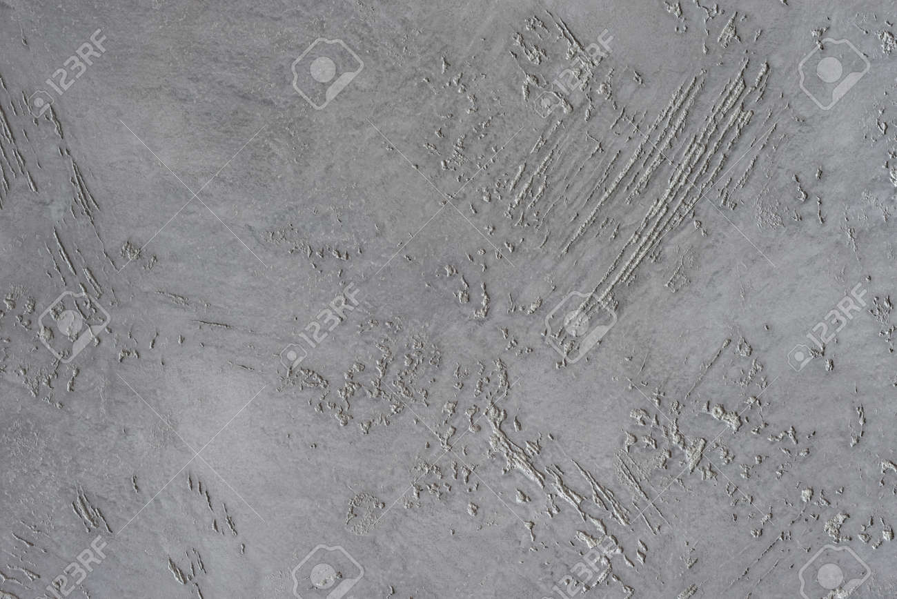 Textured gray background. Decorative gray stucco imitating an old scratched wall. Interior wall decoration with cement. - 152170071 Textured gray background. Decorative gray stucco imitating an old scratched wall. Interior wall decoration with cement. - 152170071