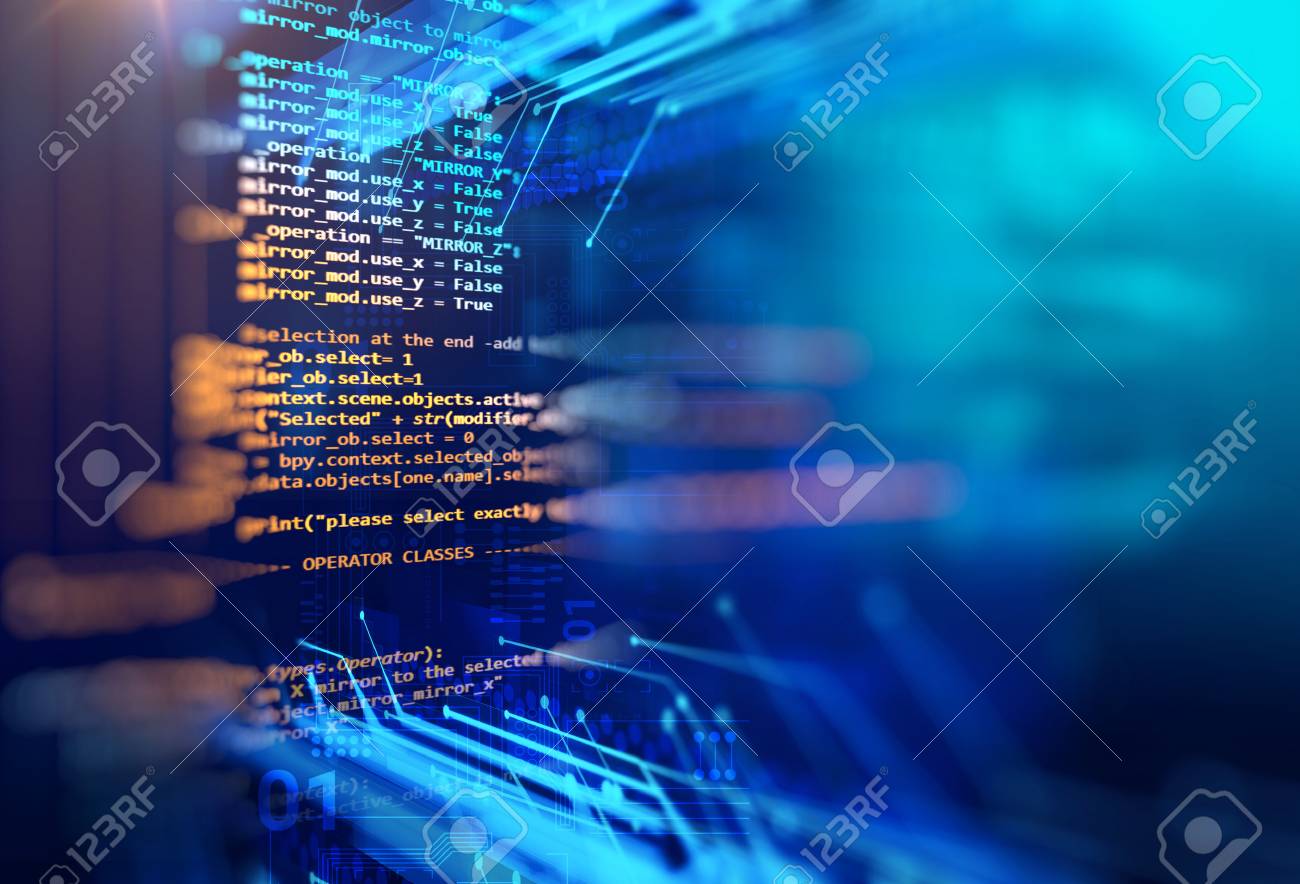 Code De Programmation Technologie Abstrait Du Developpeur De Logiciels Et De Script Informatique Banque D Images Et Photos Libres De Droits Image