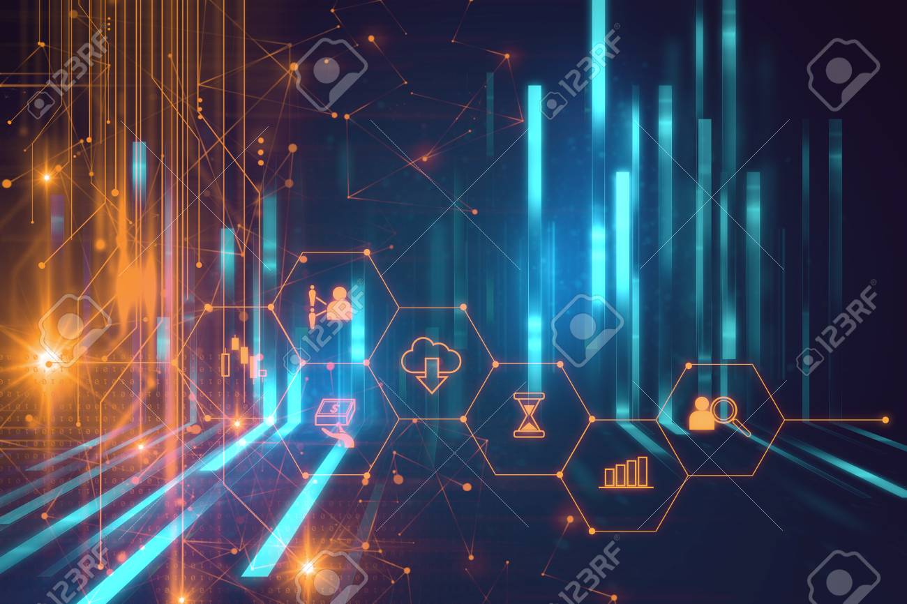 fintech icon on abstract financial technology background represent Blockchain and Fintech Investment Financial Internet Technology Concept. - 87405291 fintech icon on abstract financial technology background represent Blockchain and Fintech Investment Financial Internet Technology Concept. - 87405291