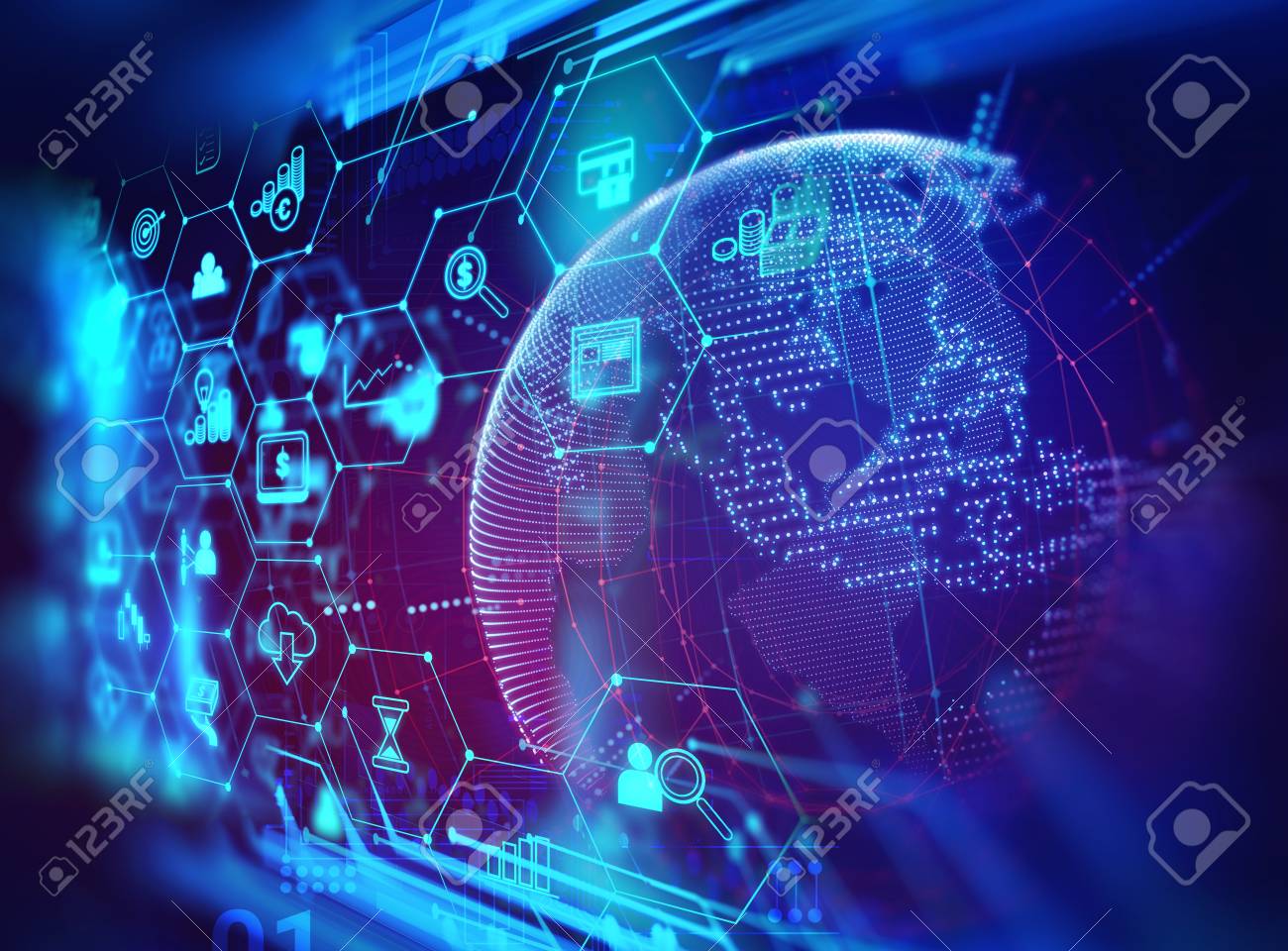 Imagen abstracta de finanzas modernas