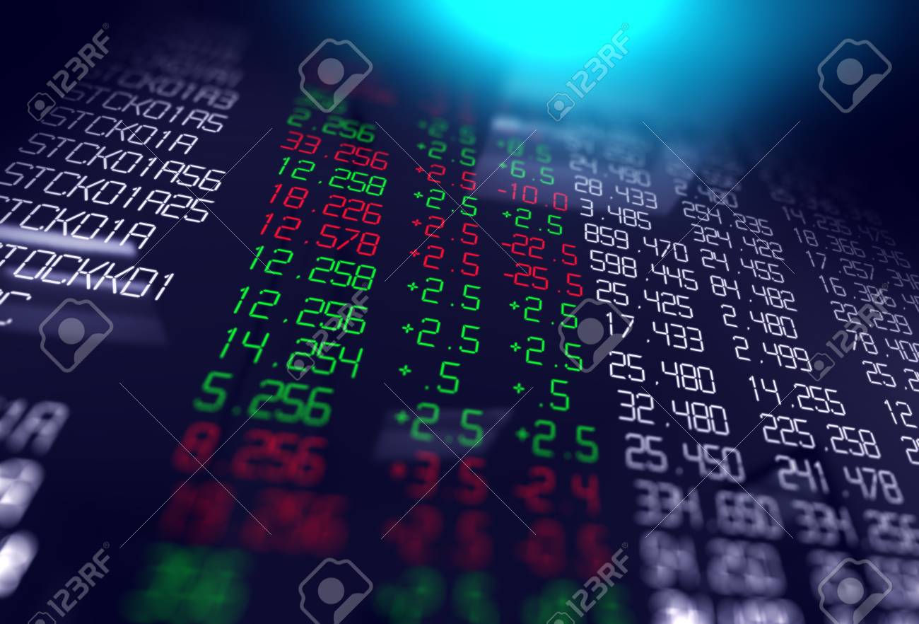Financial Stock Market Graph Illustration ,concept Of Business Investment  And Stock Future Trading. Stock Photo, Picture And Royalty Free Image.  Image 96789964.