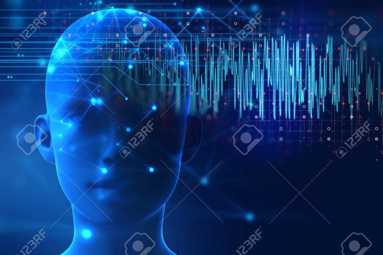 silhouette of virtual human