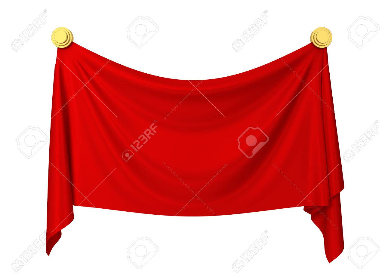 cloth banner 3d illustration