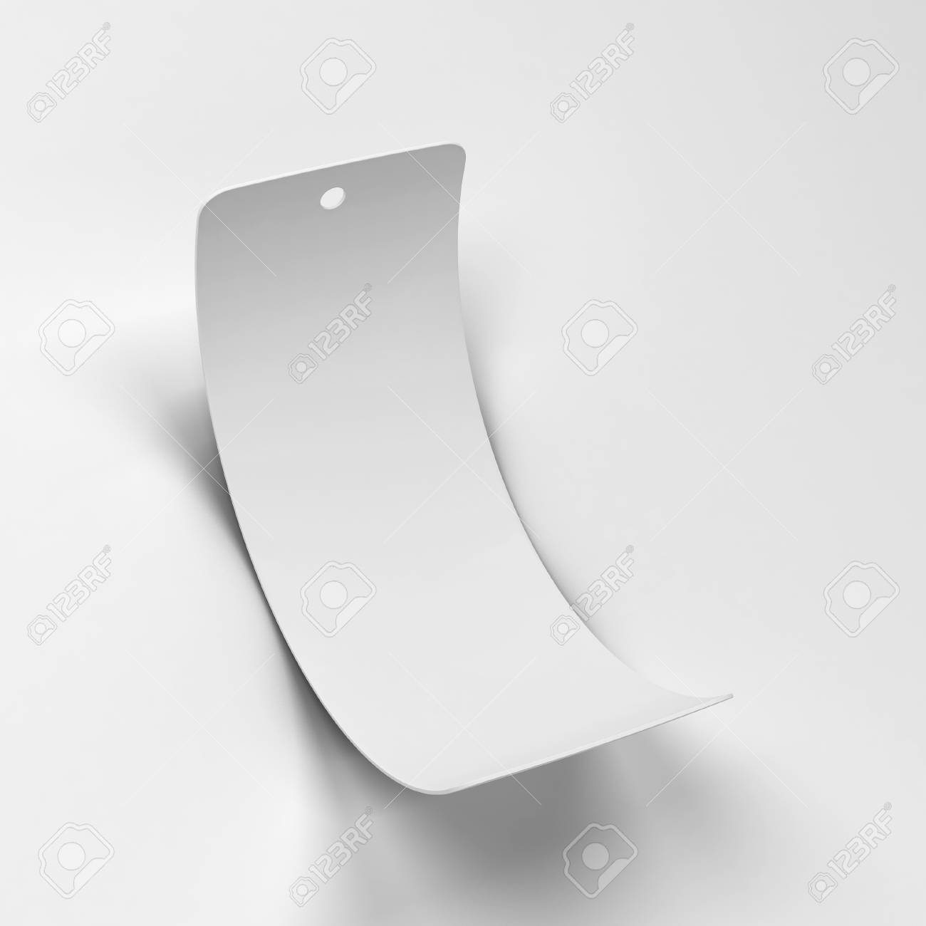 blank bookmark mockup 3d