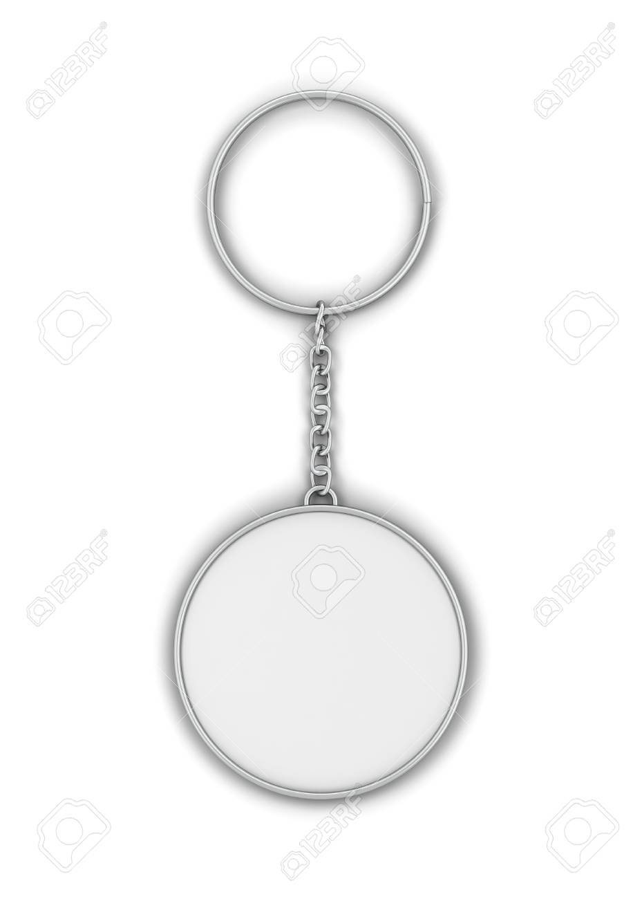 Download Blank Metallic Keychain Mockup 3d Illustration Isolated On White Stock Photo Picture And Royalty Free Image Image 118642751