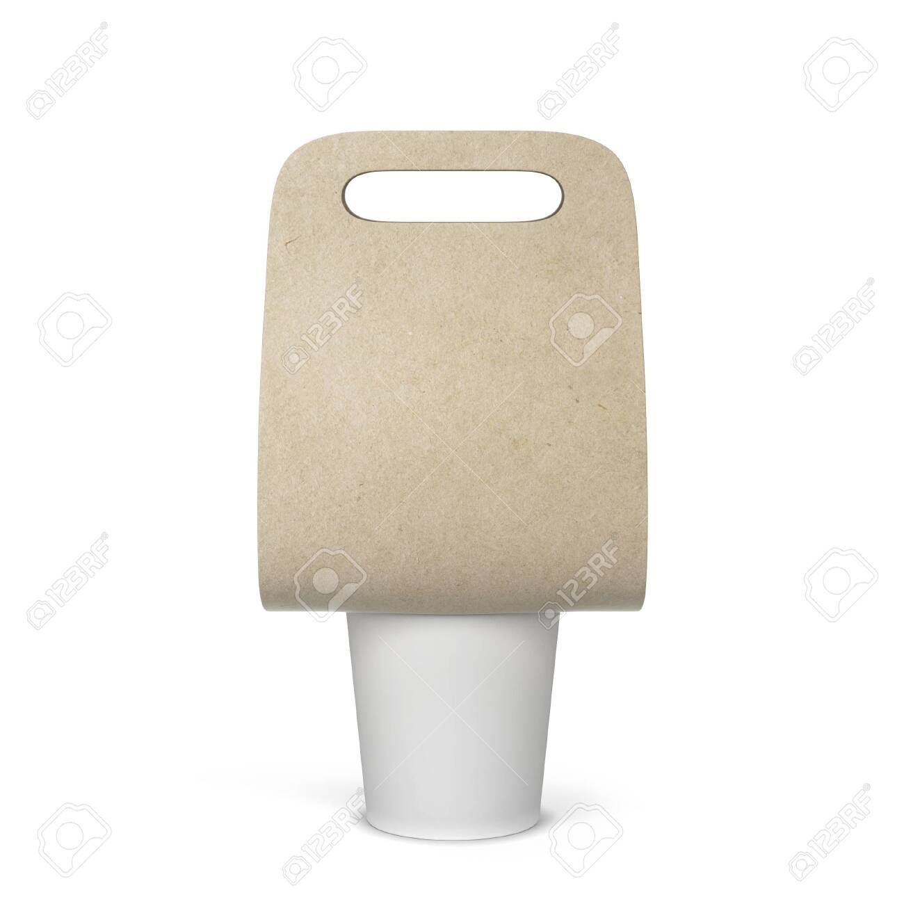 Download Coffee Cup Holder Mockup 3d Illustration Isolated On White Background Stock Photo Picture And Royalty Free Image Image 124543773