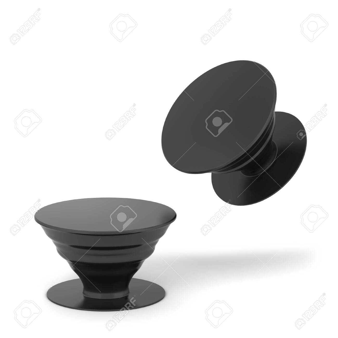 Download Blank Telephone Pop Socket Mockup 3d Illustration Isolated On Stock Photo Picture And Royalty Free Image Image 124544460