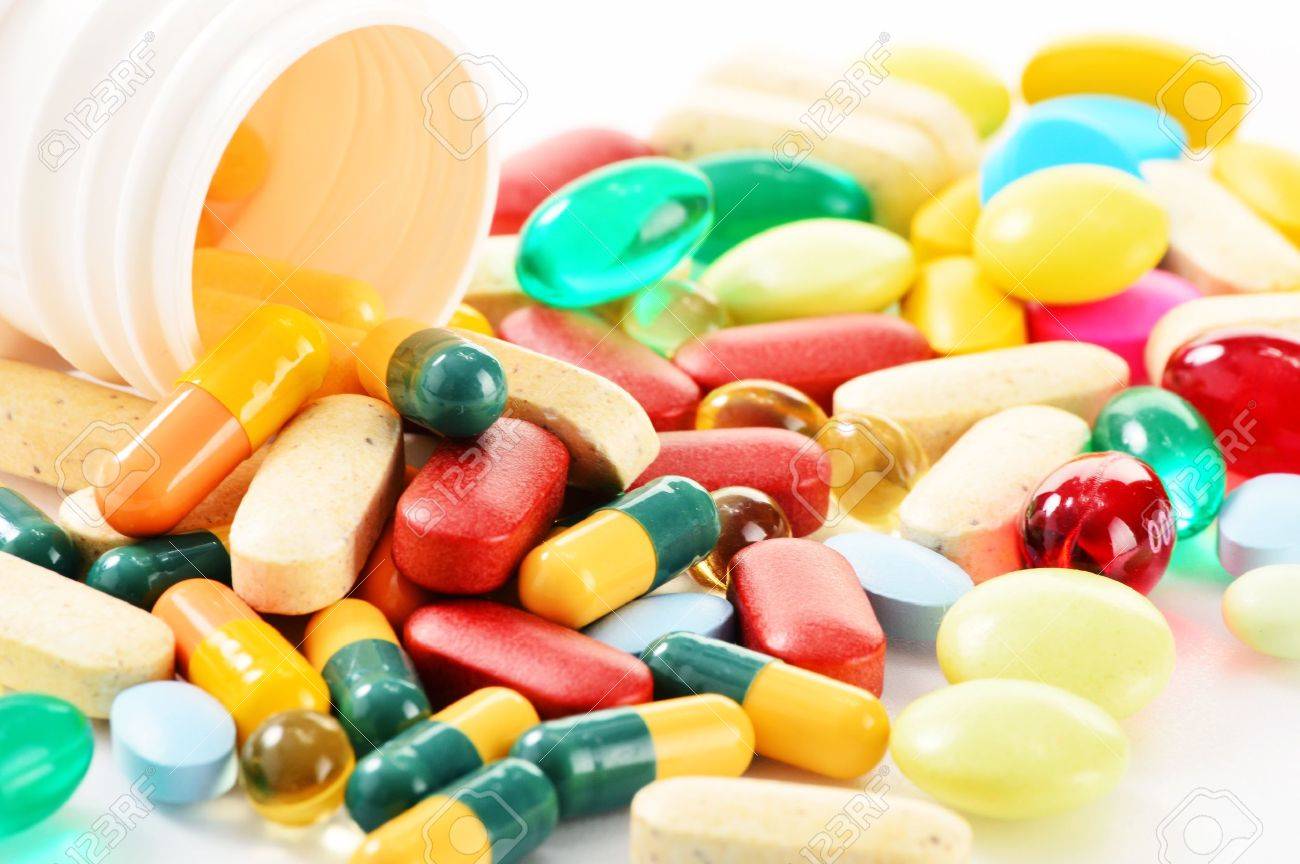 Composition with variety of drug pills and dietary supplements - 19729255 Composition with variety of drug pills and dietary supplements - 19729255