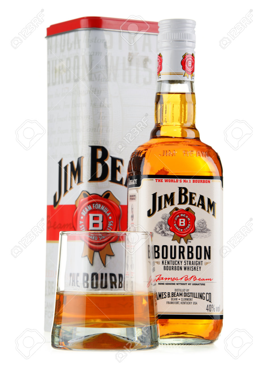 bottle of jim beam bourbon stock photo picture and royalty free
