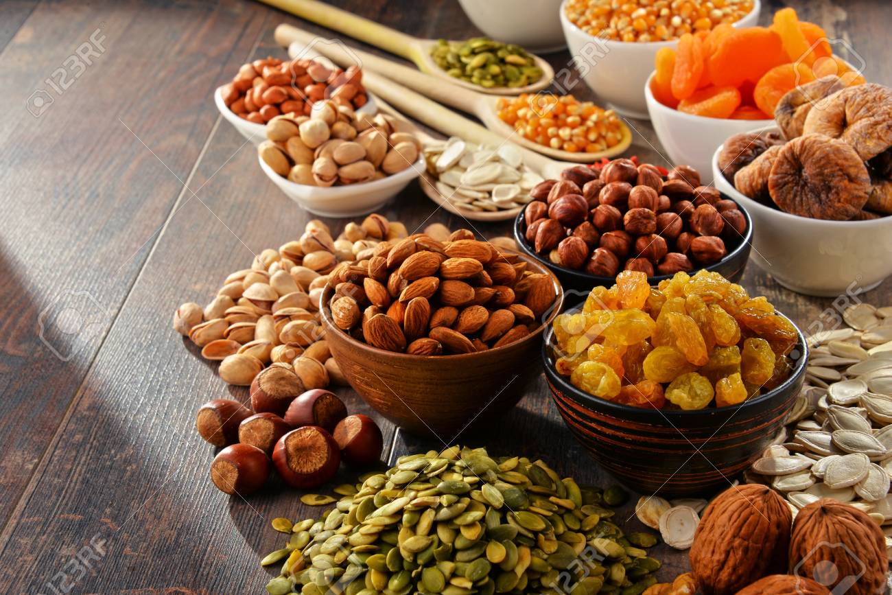 Composition with dried fruits and assorted nuts. - 54344639 Composition with dried fruits and assorted nuts. - 54344639