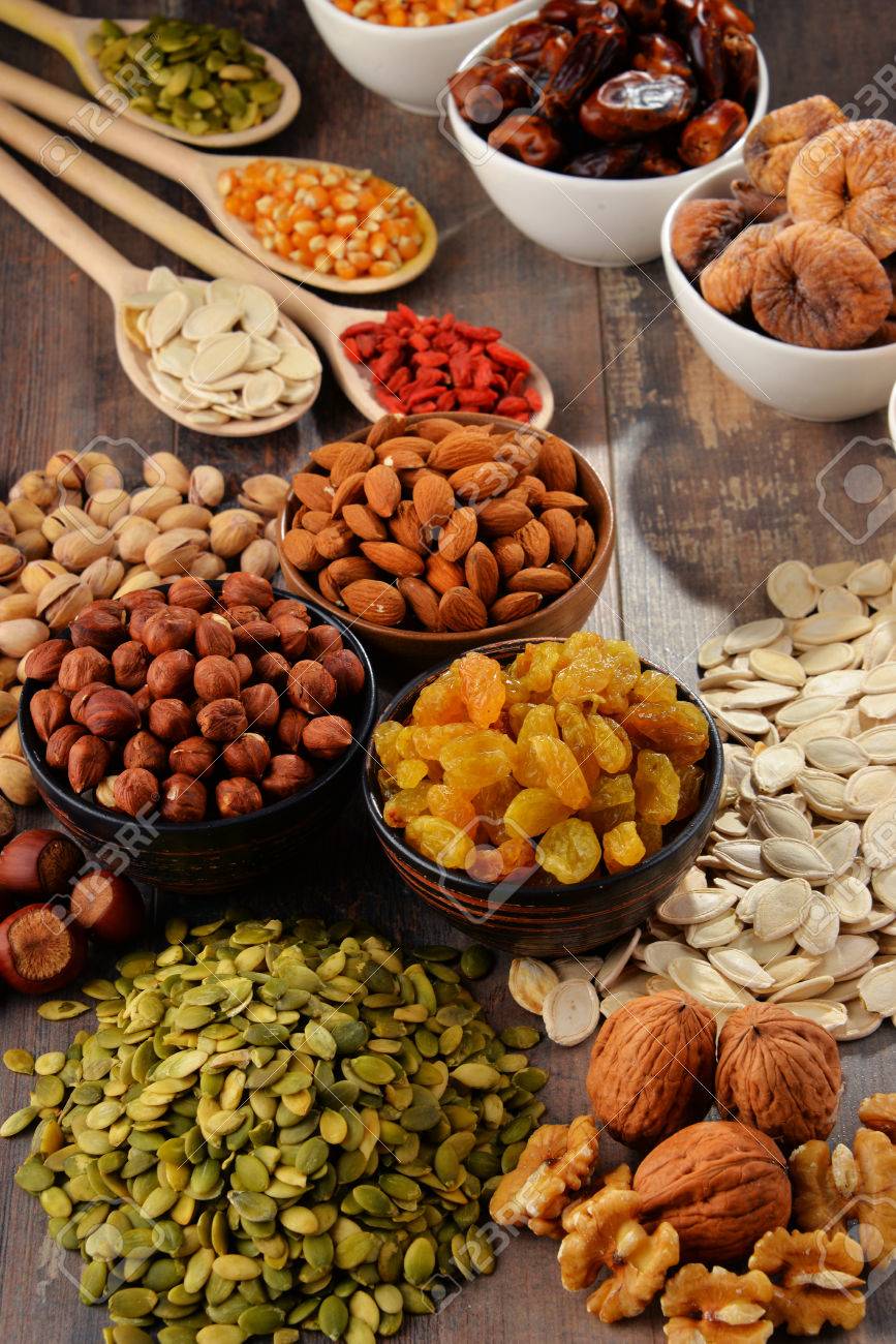 Composition with dried fruits and assorted nuts. - 54344520 Composition with dried fruits and assorted nuts. - 54344520