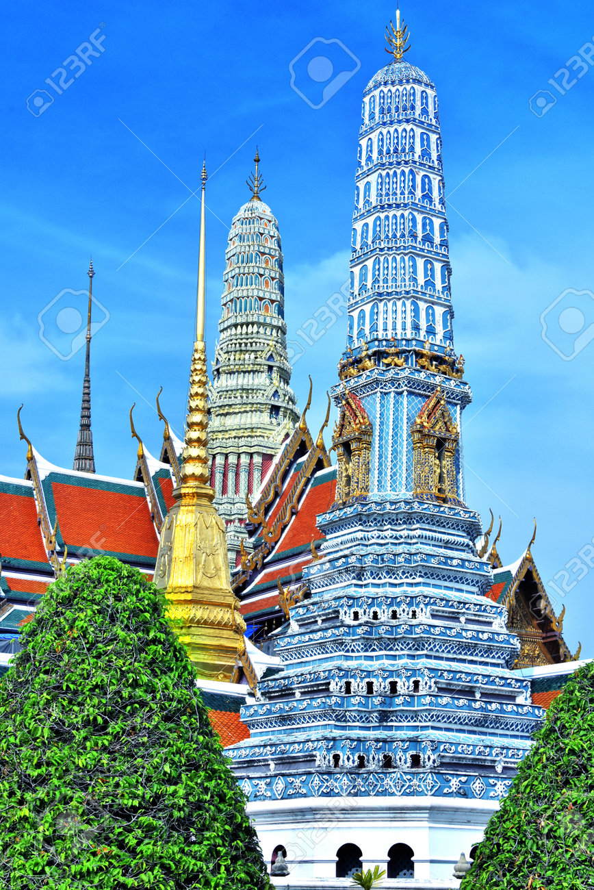 タイで最も人気のある観光スポットの一つ バンコクの王宮 の写真素材 画像素材 Image