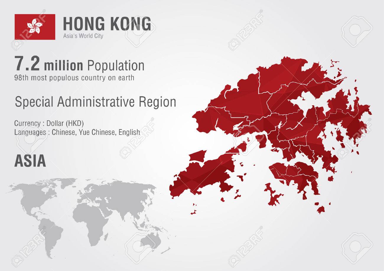 hong kong world map with a pixel diamond texture world geography stock vector 30510472