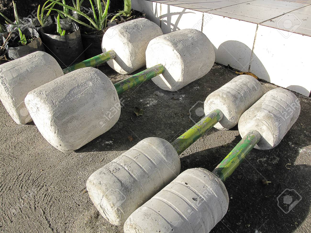 Гантели своими руками из бетона