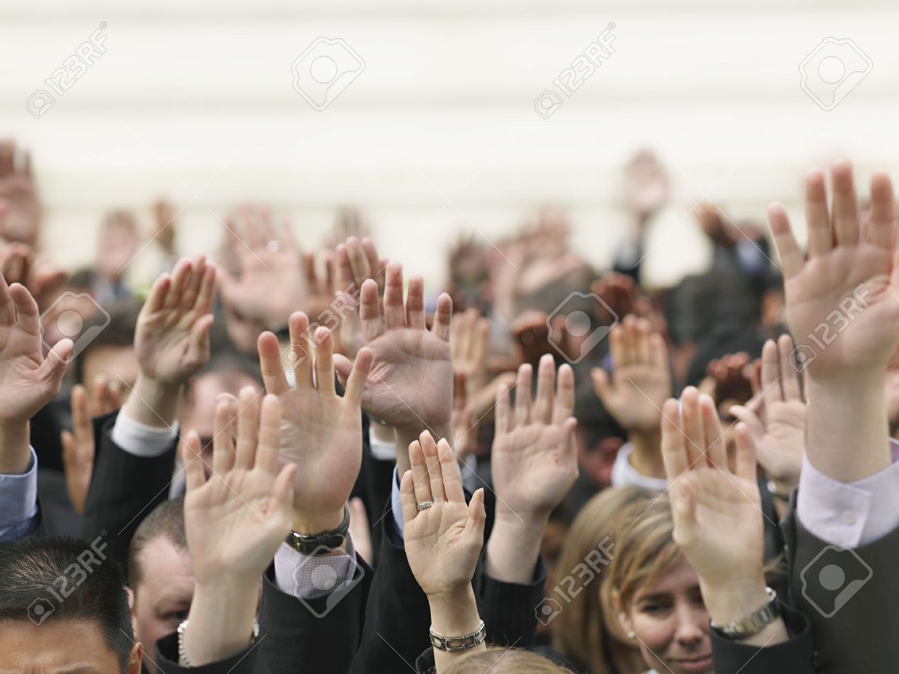 WITCHERY - I Am Legion (10 novembre) 18897359-Crowd-of-people-raising-hands-focus-on-hands-Stock-Photo-election