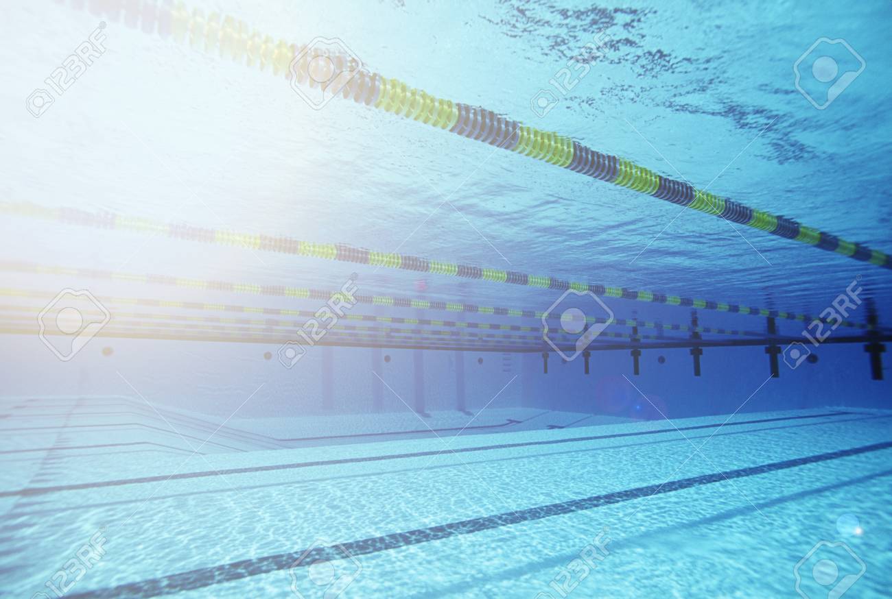 Empty Swimming Pool With Lane Markers Stock Photo Empty Swimming Pool With Lane Markers Stock Photo