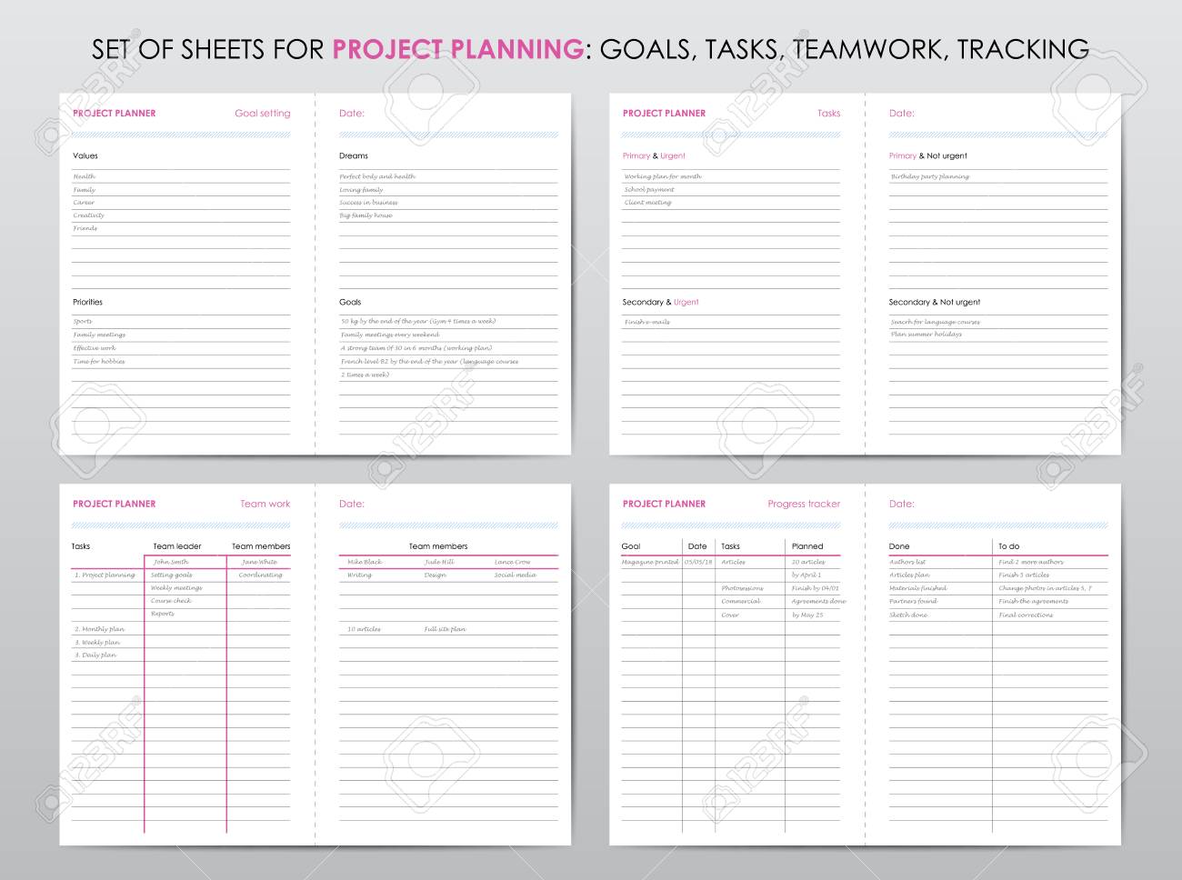 project planner template project planner template