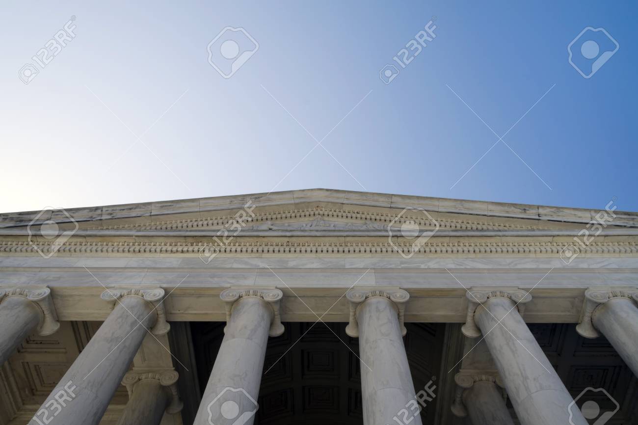 The entrance to the Jefferson Memorial building in Washington DC - 47179862 The entrance to the Jefferson Memorial building in Washington DC - 47179862
