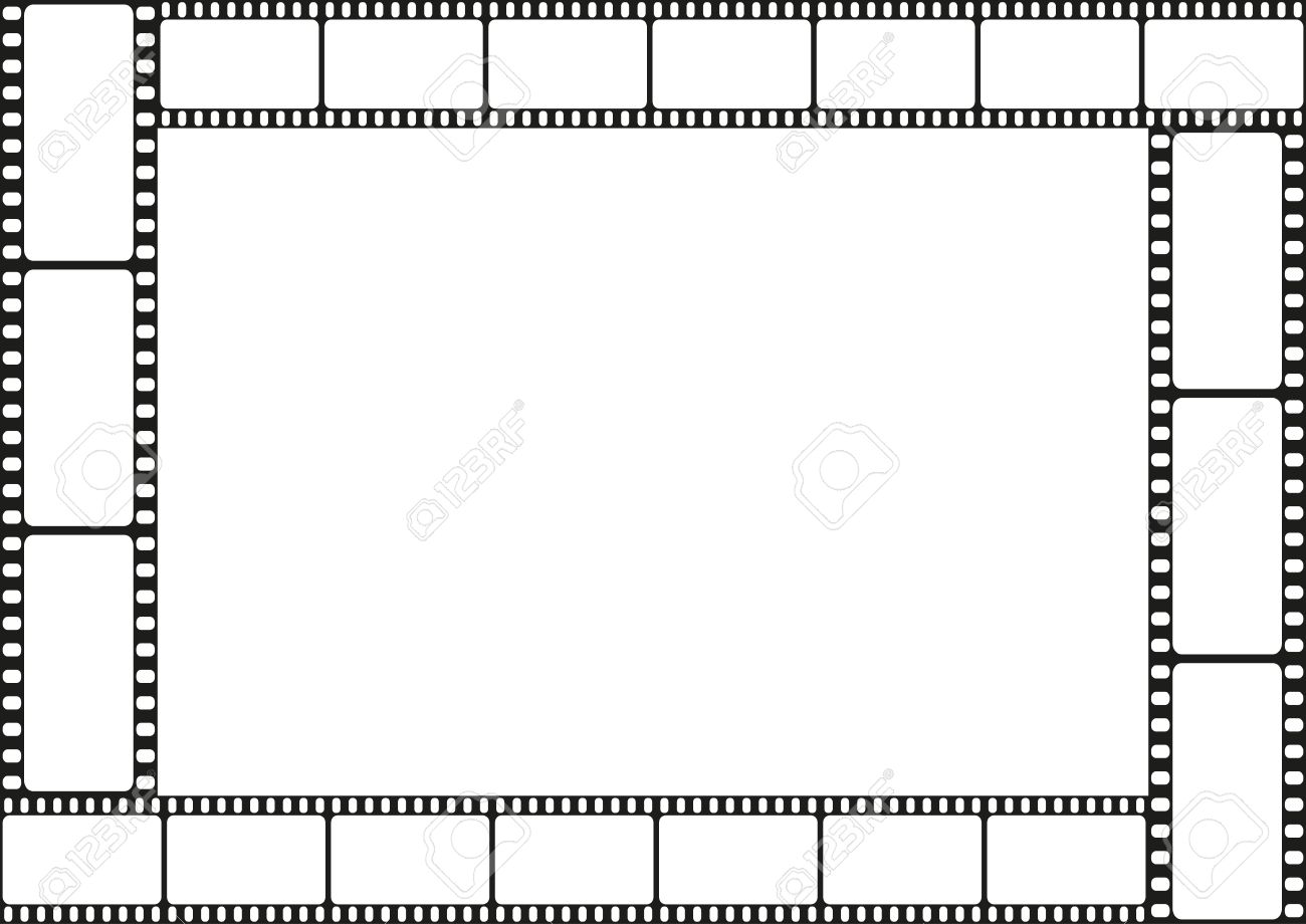 film template border movie theater frame vector film photo template
