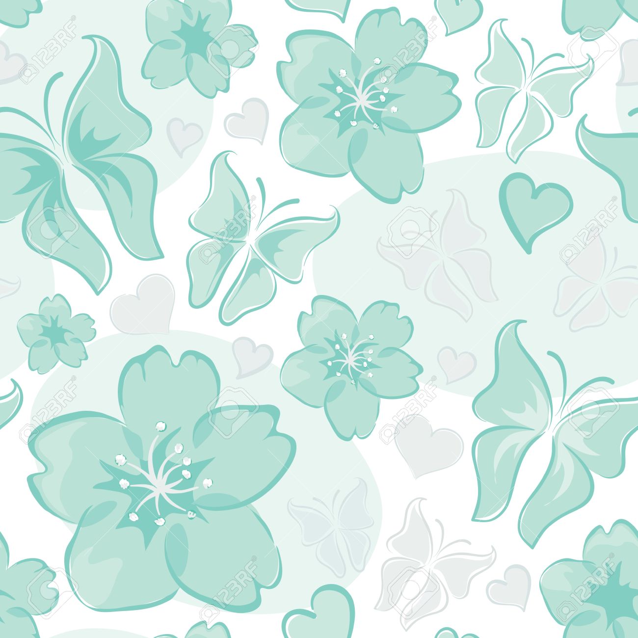 turquoise flower background