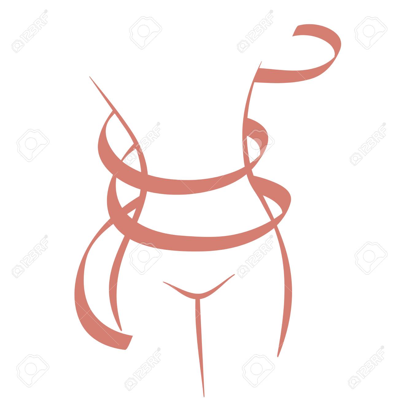 Slimness / Simple vector illustration about diet and healthy eating - 100078966 Slimness / Simple vector illustration about diet and healthy eating - 100078966